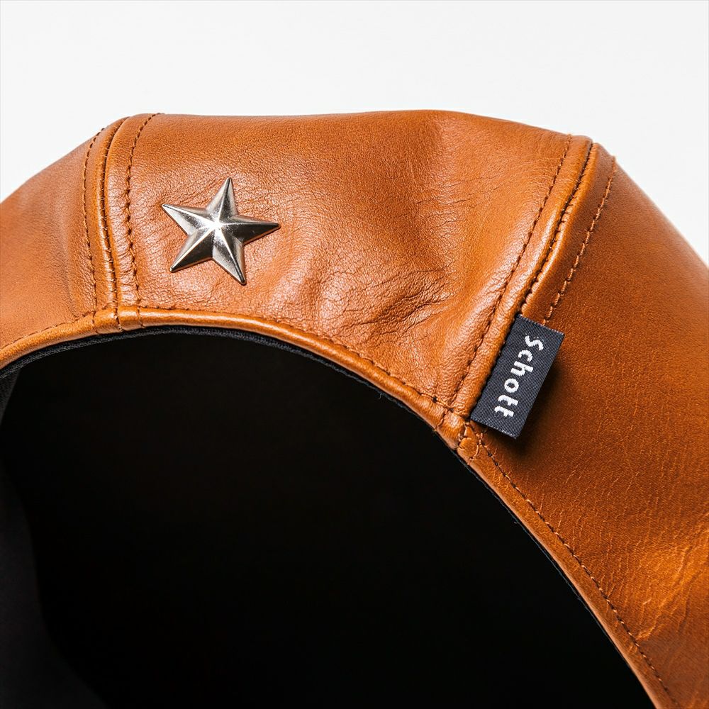 Schott ショット キャスケットONE STAR LEATHER CASQUETTE | WEST WELL