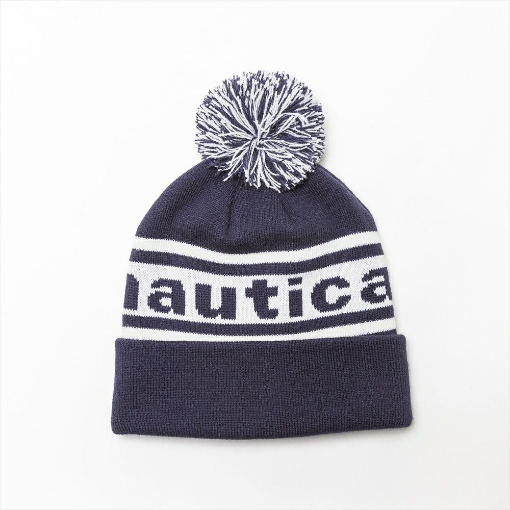 cvttya ビーニー NAUTICA ノーティカ ニット帽LOGO JACQUARD BEANIE | WEST WELL