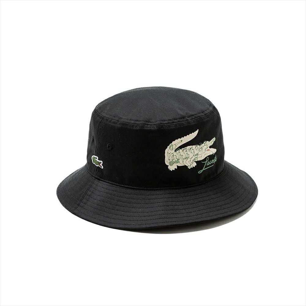 LACOSTE ラコステ バケットハットCROCODILE PRINT BUCKET HAT | WEST WELL
