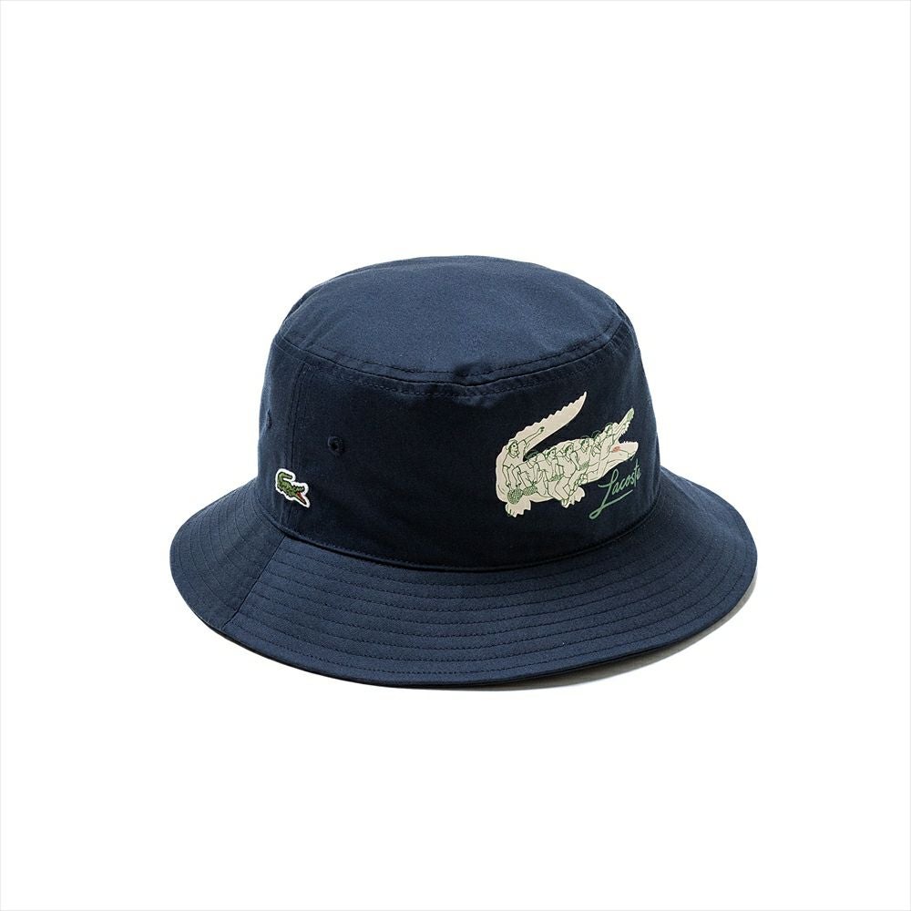 LACOSTE ラコステ バケットハットCROCODILE PRINT BUCKET HAT | WEST WELL